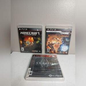 PlayStation 3 video games lots of three all Dolby Blu-ray disc